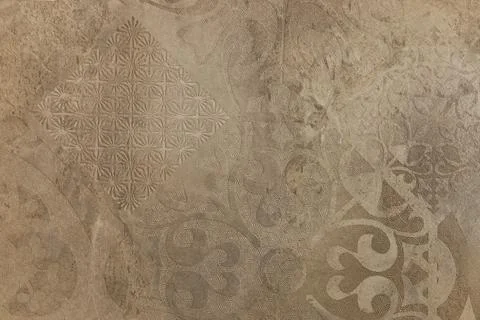 Damask grunge messy wall surface. Decorative stucco texture Stock Photos