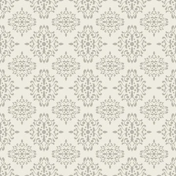 Damask modern seamless pattern element. Vintage classical old fashioned dam.. Stockillustratie