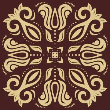 Damask  Orient Pattern Stock Illustration