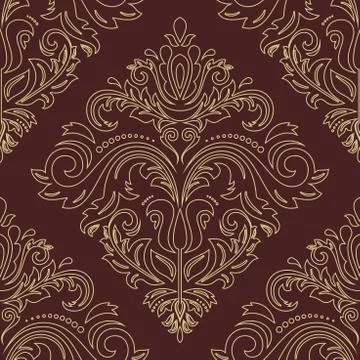 Damask  Orient Pattern 스톡 일러스트
