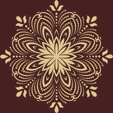 Damask  Orient Pattern Illustrazione stock