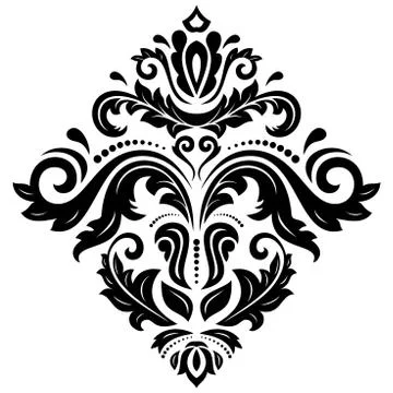 Damask  Orient Pattern Stock Illustration