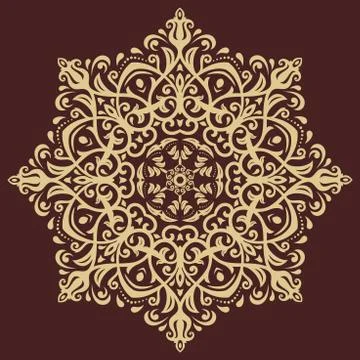 Damask  Orient Pattern Stock Illustration