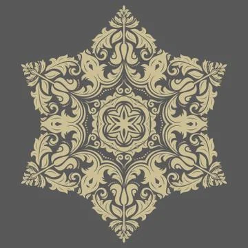 Damask  Orient Pattern Illustrazione stock