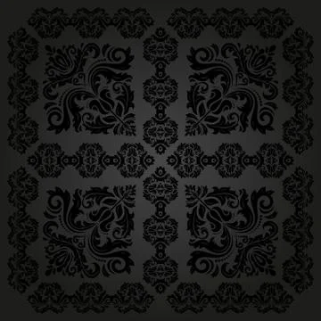 Damask  Orient Pattern Illustrazione stock