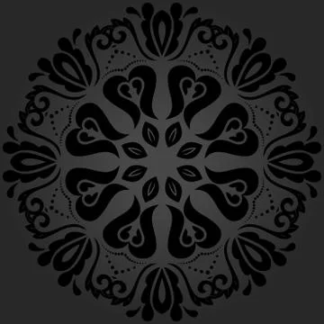 Damask  Orient Pattern Illustrazione stock