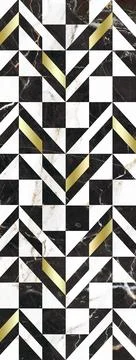 Damask patchwork pattern geometric floral ornaments Vintage tile digital design 스톡 일러스트