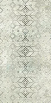 Damask patchwork pattern geometric floral ornaments Vintage tile digital design Illustrazione stock