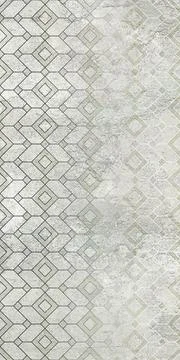 Damask patchwork pattern geometric floral ornaments Vintage tile digital design Stock Illustration