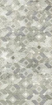 Damask patchwork pattern geometric floral ornaments Vintage tile digital design Stock Illustration