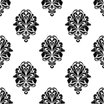 Damask pattern background 스톡 일러스트
