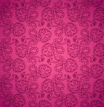 Damask pattern Stock Illustration