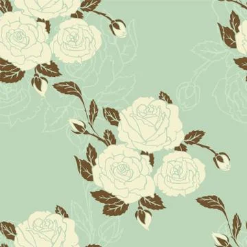 Damask pattern Stock Illustration