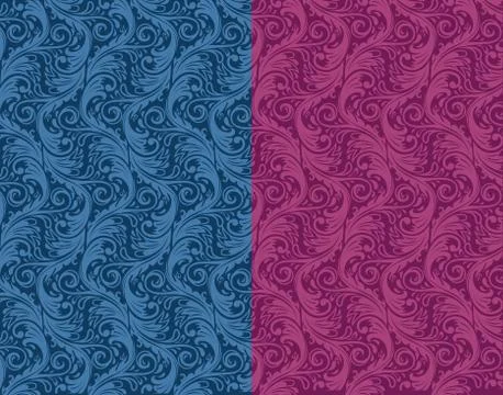 Damask pattern Illustrazione stock