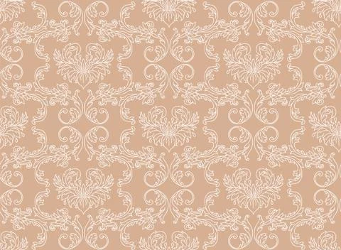 Damask pattern Stock Illustration