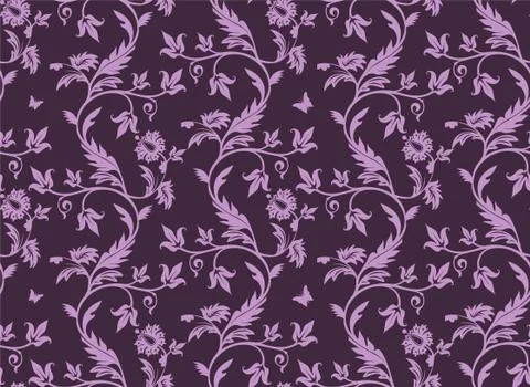 Damask pattern Stock Illustration