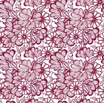 Damask pattern Stock Illustration