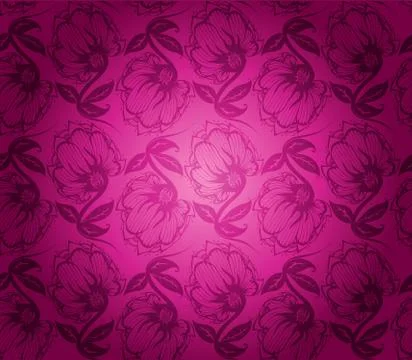 Damask pattern Illustrazione stock