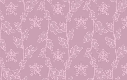 Damask pattern Stock Illustration