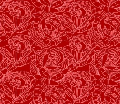 Damask pattern 스톡 일러스트