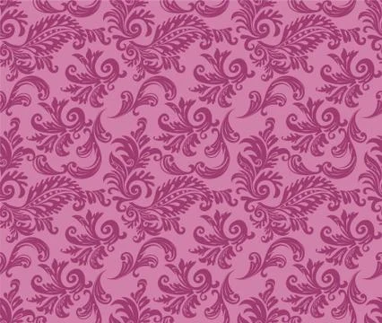 Damask pattern Stock Illustration