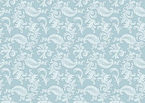 Damask pattern Stock Illustration
