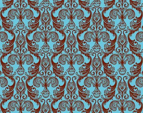 Damask pattern 스톡 일러스트