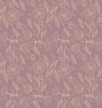 Damask pattern Illustrazione stock