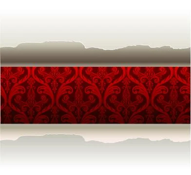 Damask pattern Stock Illustration