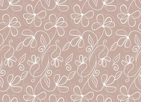 Damask pattern Stock Illustration
