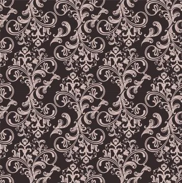 Damask pattern Illustrazione stock