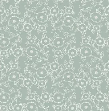 Damask pattern Stock Illustration
