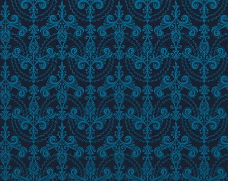 Damask pattern Illustrazione stock
