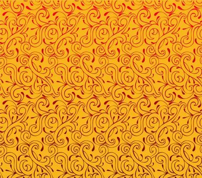 Damask pattern Illustrazione stock