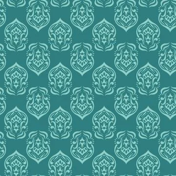 Damask pattern Stock Illustration