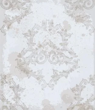 Damask pattern old ornament decor Vector illustration. Texture designs Illustrazione stock
