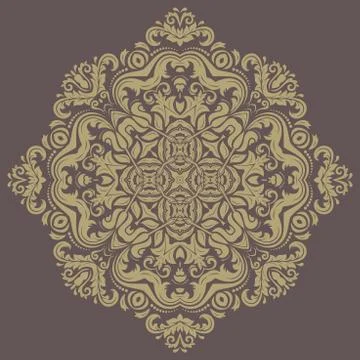 Damask  pattern. orient background Stock-Illustration