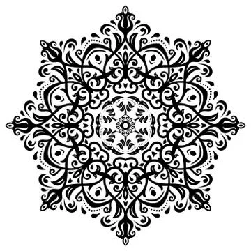 Damask  Pattern. Orient Background 스톡 일러스트