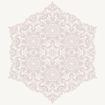 Damask  Pattern. Orient Background Illustrazione stock