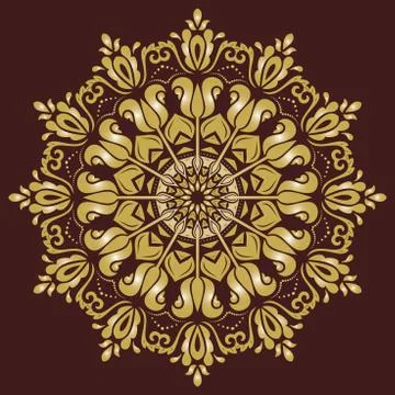 Damask  Pattern. Orient Background Stock Illustration
