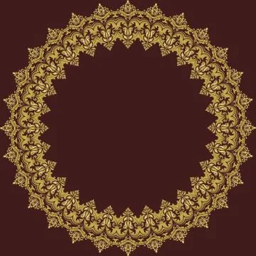 Damask  Pattern. Orient Background Illustrazione stock