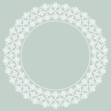 Damask  Pattern. Orient Light Ornament Illustrazione stock