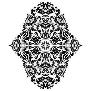 Damask  Pattern. Orient Ornament Illustrazione stock