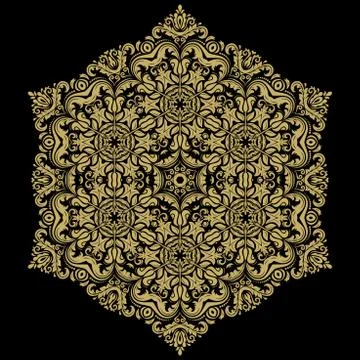 Damask  Pattern. Orient Ornament 스톡 일러스트