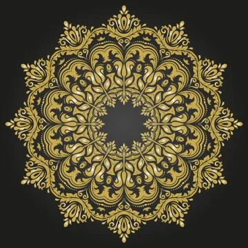 Damask  Pattern. Orient Ornament Illustrazione stock