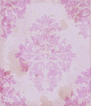 Damask pattern ornament decor Vector. Baroque fabric texture illustration des Stock Illustration