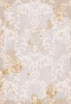 Damask pattern ornament decor Vector. Baroque fabric texture illustration des 스톡 일러스트