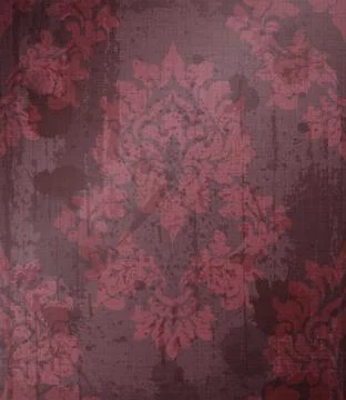 Damask pattern ornament decor Vector. Baroque fabric texture illustration des Stock Illustration