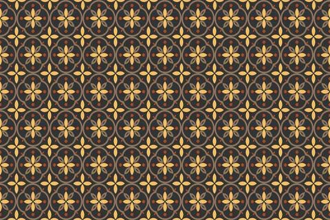 Damask repeat seamless pattern background Stock Illustration