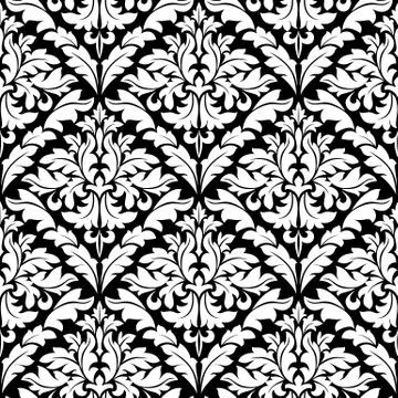 Damask seamless background Stockillustratie